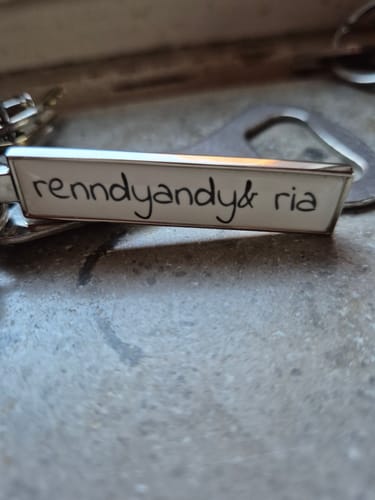 Customer photo review of Kennzeichen Schlüsselanhänger Mini Nummernschild Metall