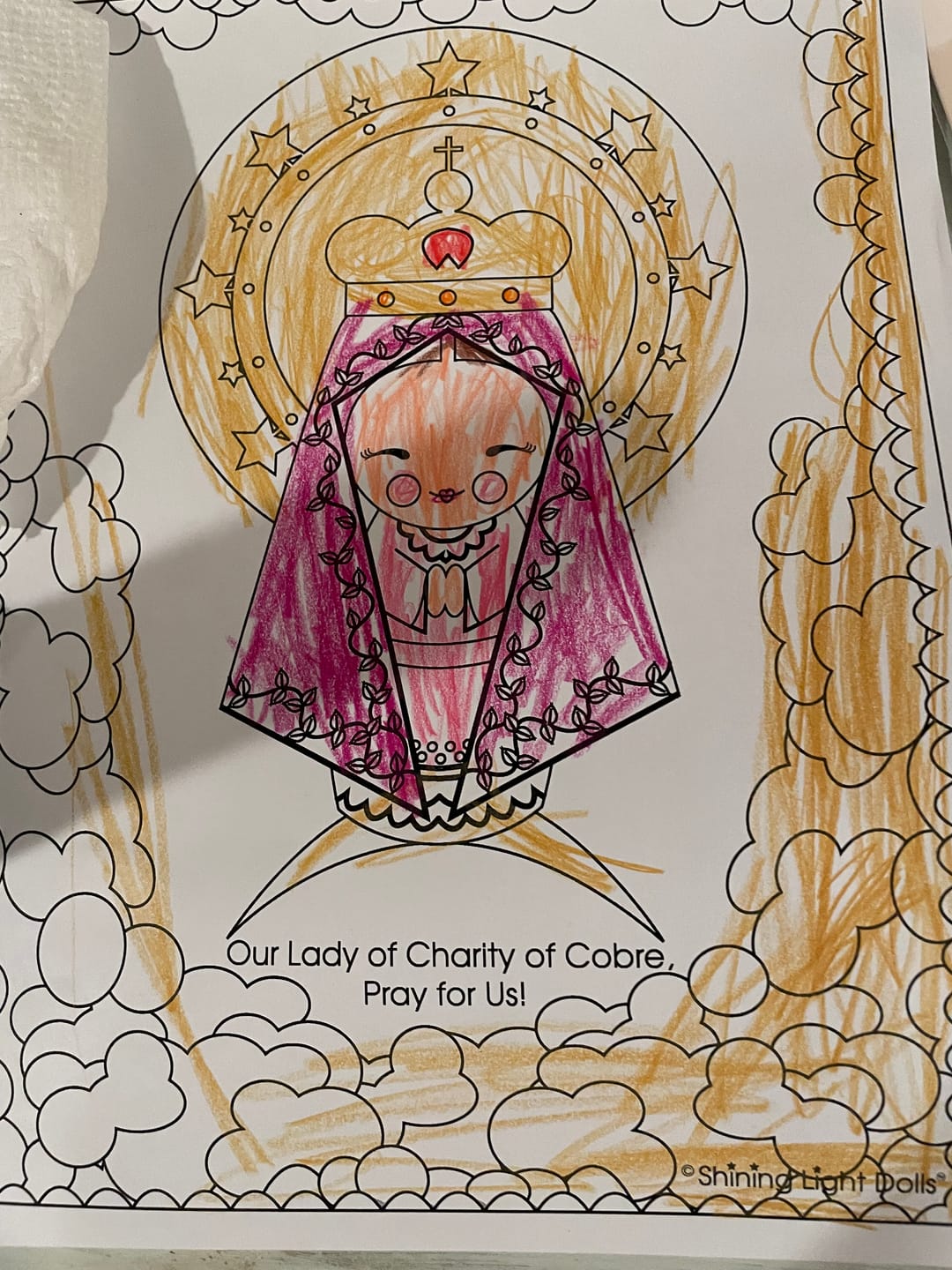 Customer photo review of Coloring Sheets - Digital Download