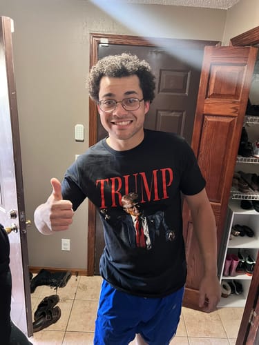 Customer photo review of Trump Dance T-Shirt