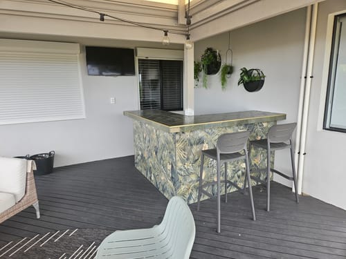 Customer photo review of Nova 75cm Bar Stool in Grey