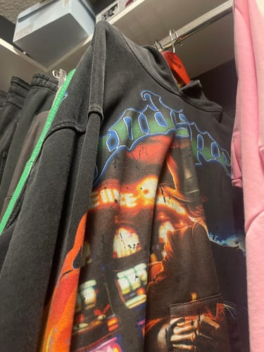 Customer photo review of Godspeed L.A.G Hoodie Washed Black