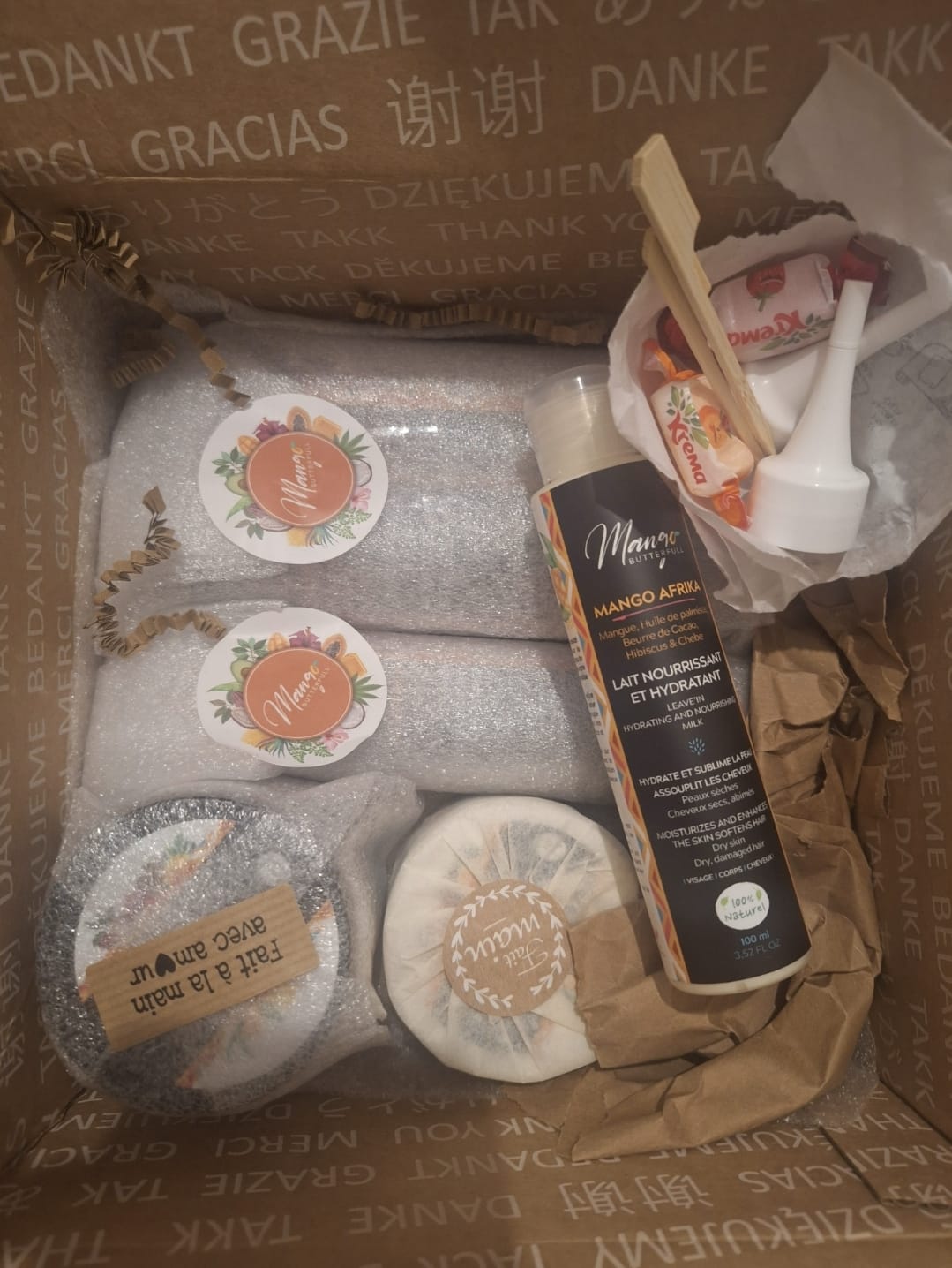 Customer photo review of Pack Routine MANGO AFRIKA - 6 produits