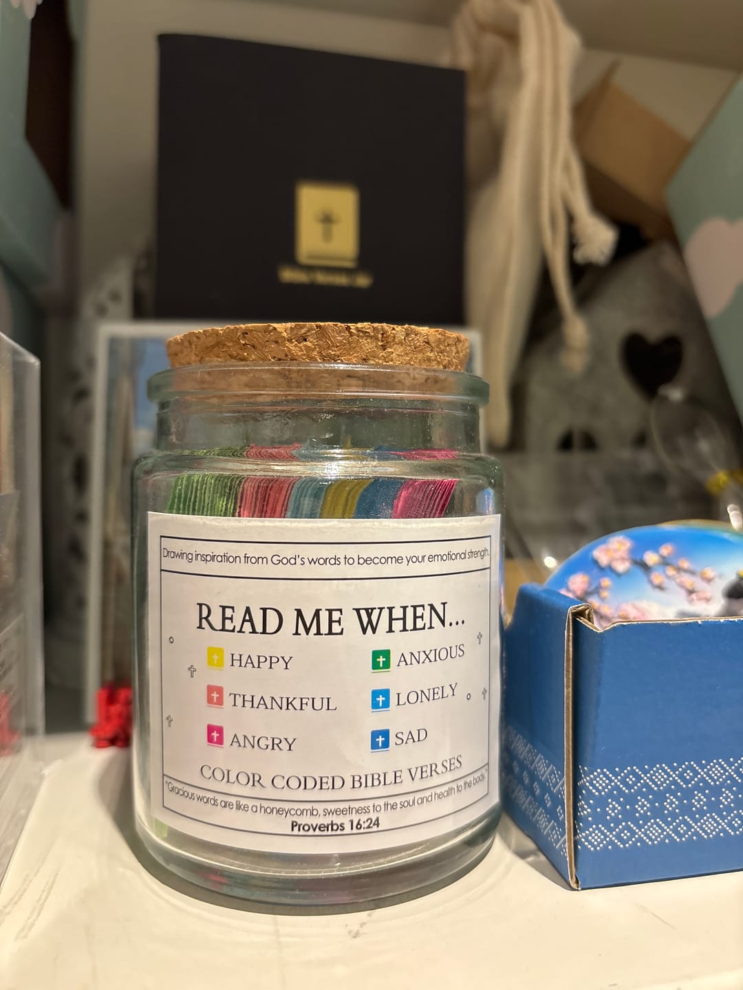 Customer photo review of (GIFTING OFFER) Handmade 90 Day Bible Verses Jar (Comes With Christian Gift Box)