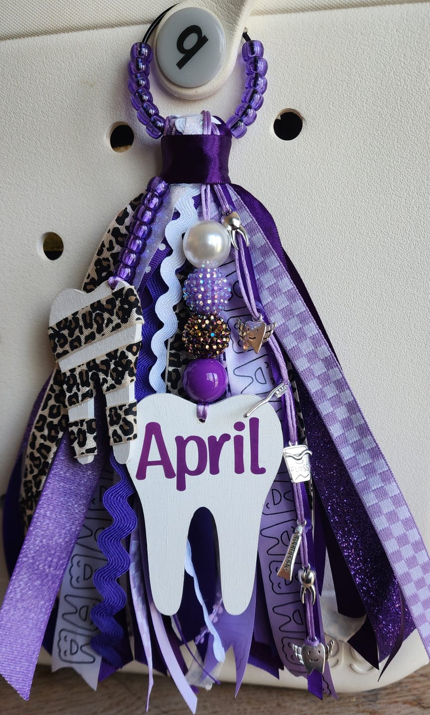 Customer photo review of Unfinished Wood Tooth Shape - Tooth Fairy - Dentist - Craft - up to 46" DIY 5" / 1/8"