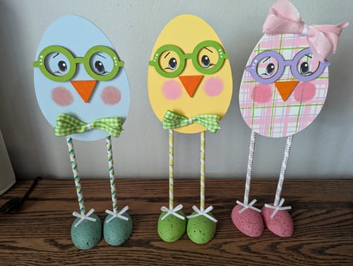 Customer photo review of Unfinished Wood Glasses Shape - Craft - up to 46" DIY