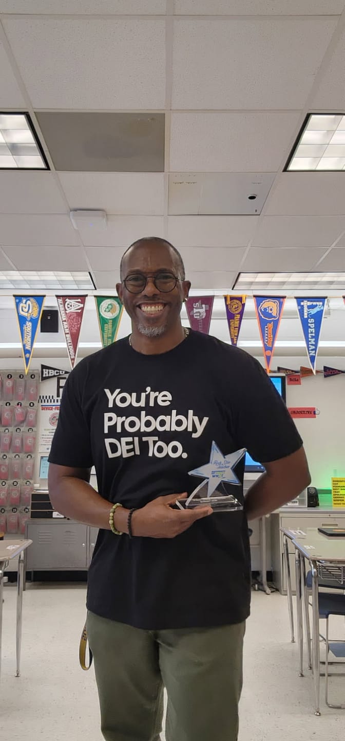 Customer photo review of You're Probably DEI Too Unisex Tee (Front and Back Design Print)