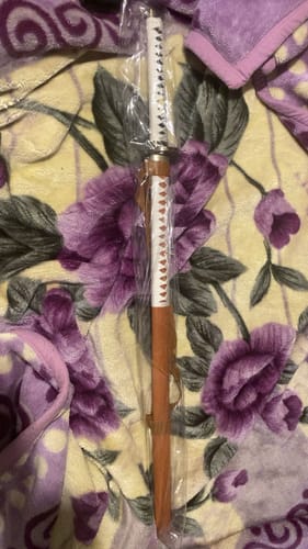 Customer photo review of Walking Dead Style Michonne | Straight Samurai Sword