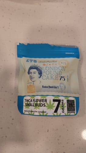 Customer photo review of London Pound Cake THCA Flower
