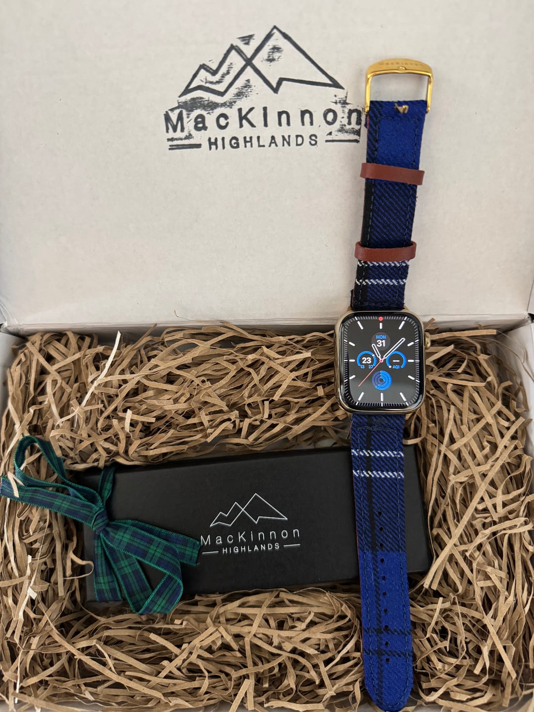 Customer photo review of Custom Tartan Apple Watch Straps