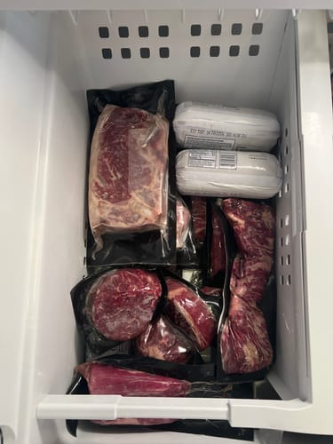 Customer photo review of Buy a Steak Lover's Bundle and get 2 FREE Prime Top Sirloin Steaks!
