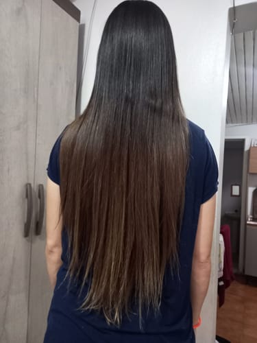 Customer photo review of Happy Hair 3 Potes + 3 Potes Grátis + 2 Potes de Colágeno (Total 8 Potes)