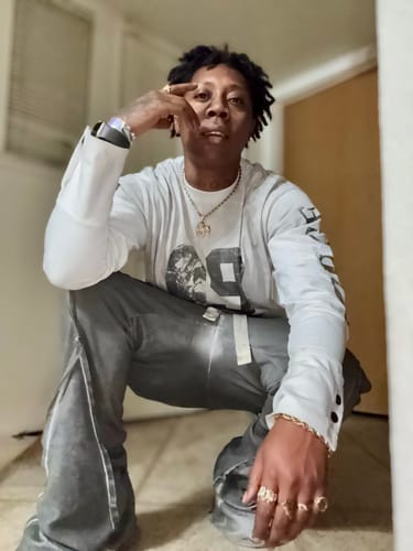 Customer photo review of American Street Distressed Casual Pants