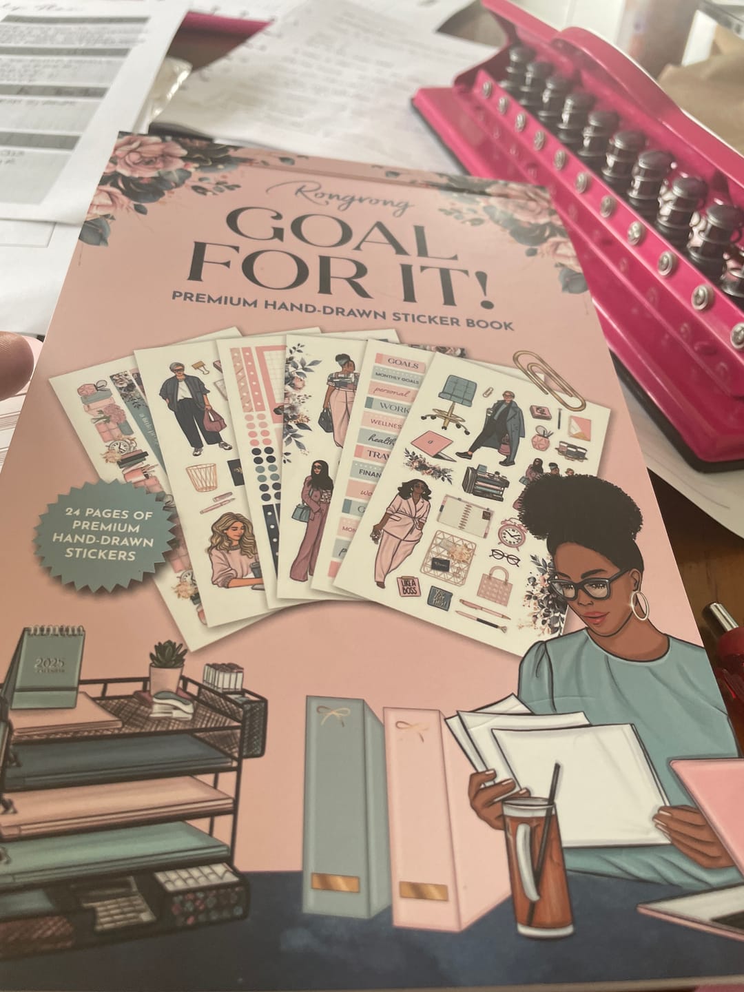 Customer photo review of Goal For It Sticker Book