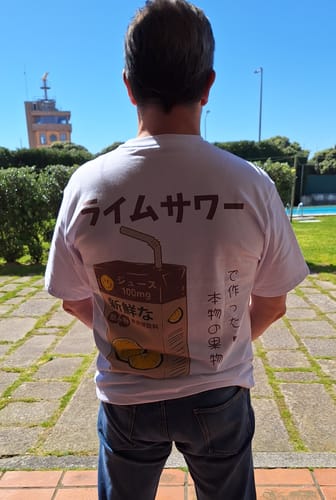 Customer photo review of Lime Juice T-shirt