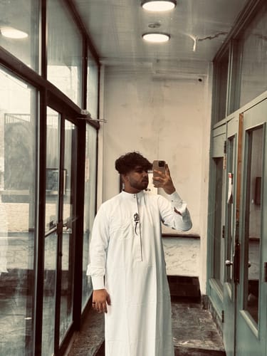 Customer photo review of White Embroidered Thobe