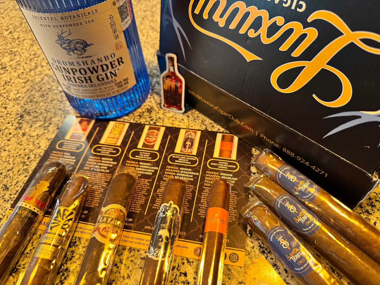 Customer photo review of Platinum Subscription Luxury Cigars Monthly