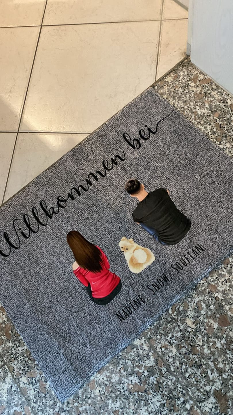 Customer photo review of Pärchen - Individuelle Fußmatte