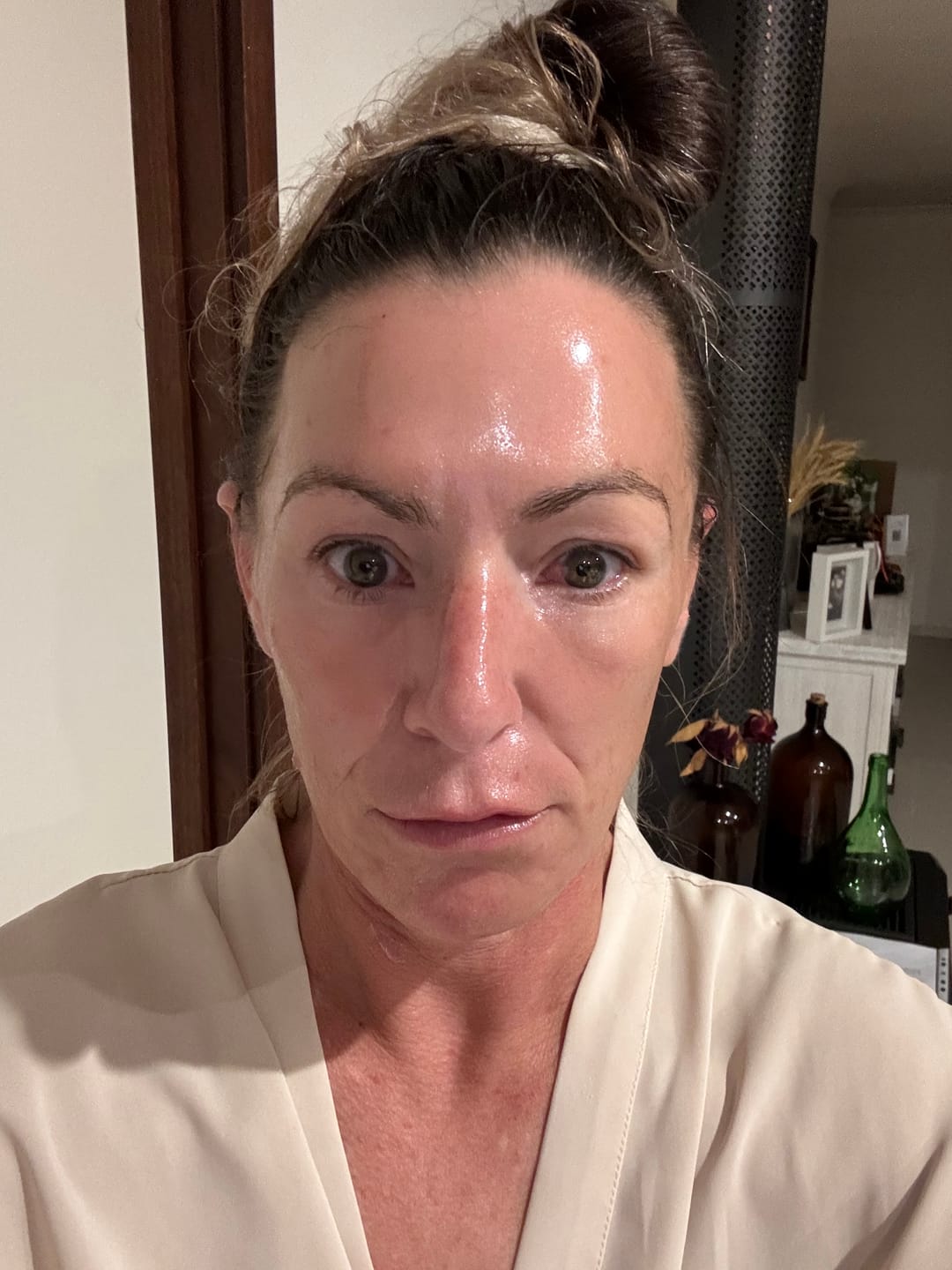 Customer photo review of The Naked Skin™ Collagen Overnight Wrapping Mask