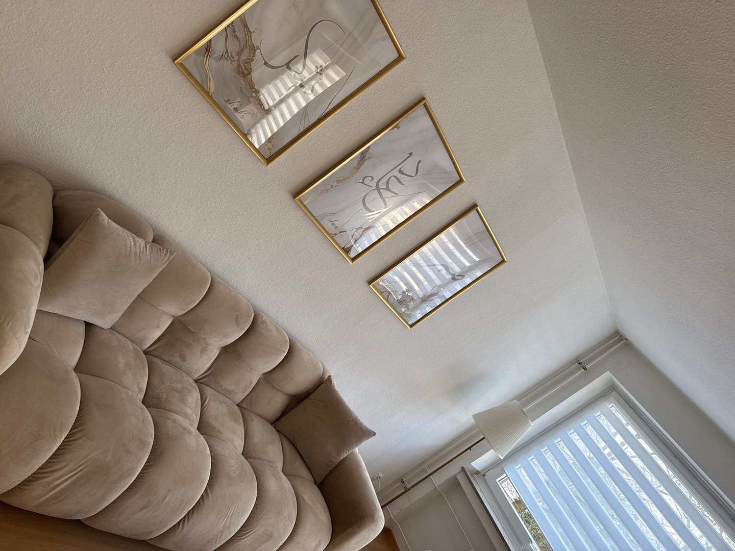 Customer photo review of Shukr, Dua, Sabr - Grey Golden Marble (Poster Set)