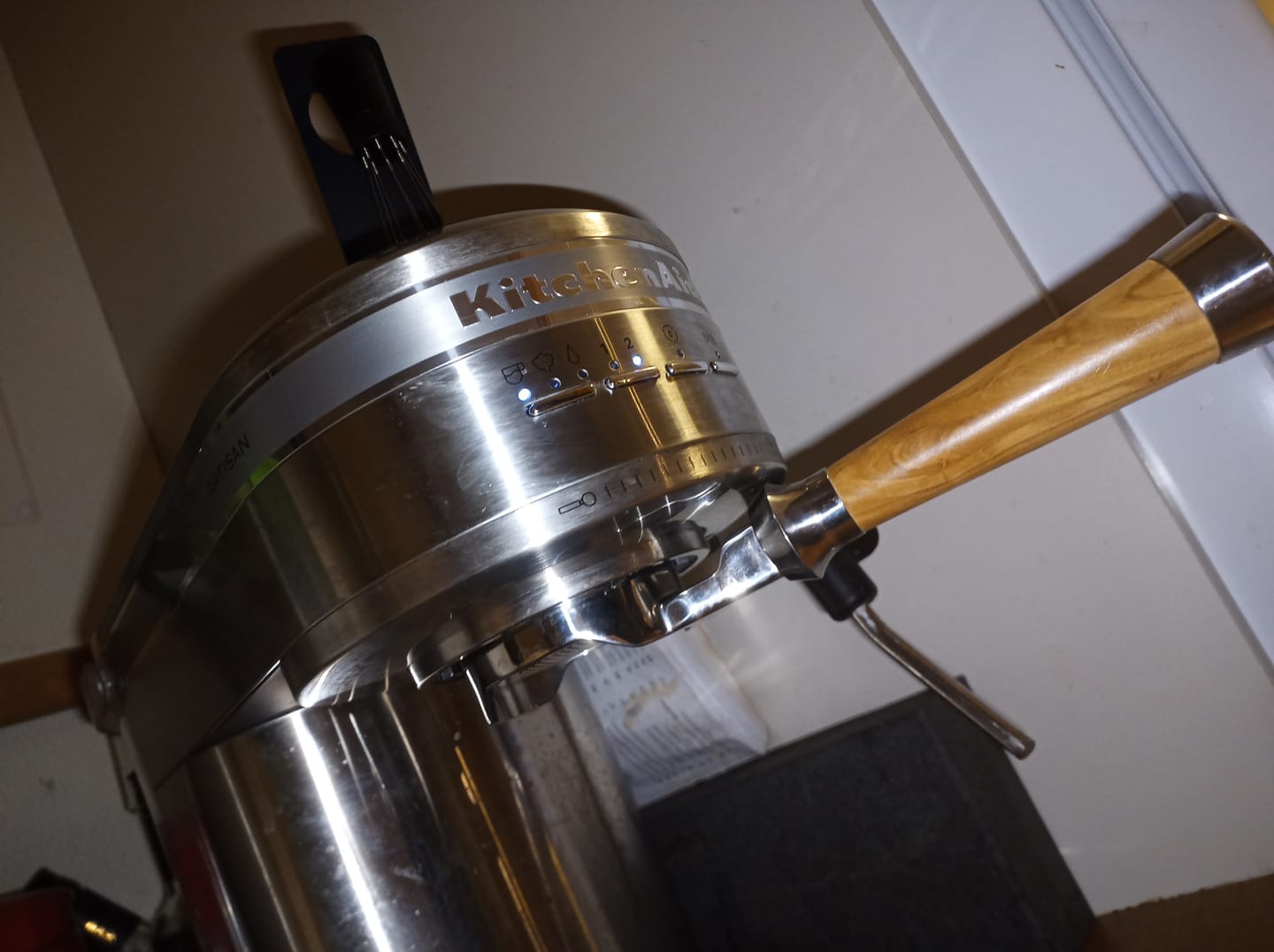 Customer photo review of Italian Handle Bottomless Portafilter 51/54/58mm - MUVNA