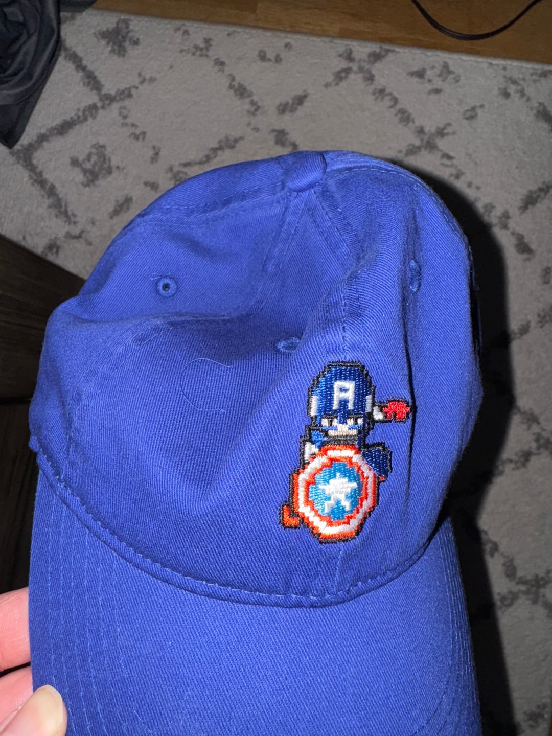 Customer photo review of Captain America "Pixel Patriot" – Dad Hat
