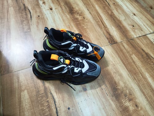 Customer photo review of Moscow Carbon Black Low Top Minimalist Classy Sneakers