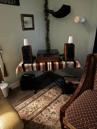 Customer photo review of S1000W WiFi Audiophile Active Bookshelf 2.0 Speakers
