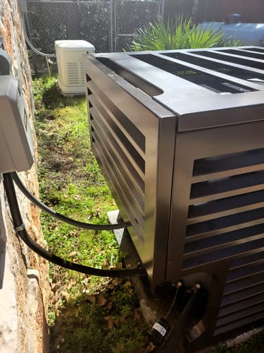 Customer photo review of Back Panel for Central AC Cover - Bronze