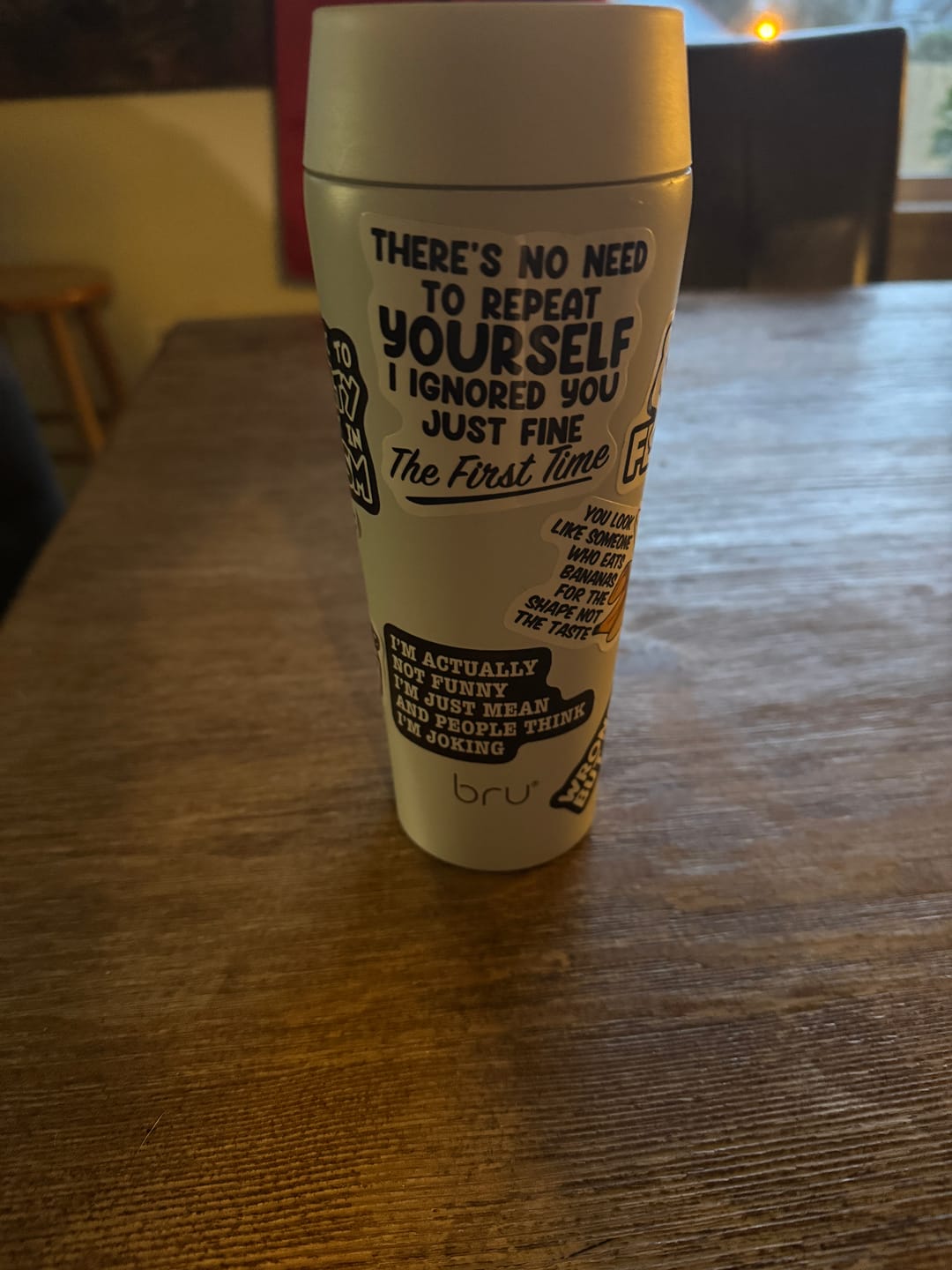 Customer photo review of bru Ceramic Travel Mug
