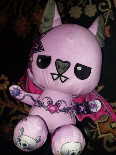 Customer photo review of Violet the Bat Plushie