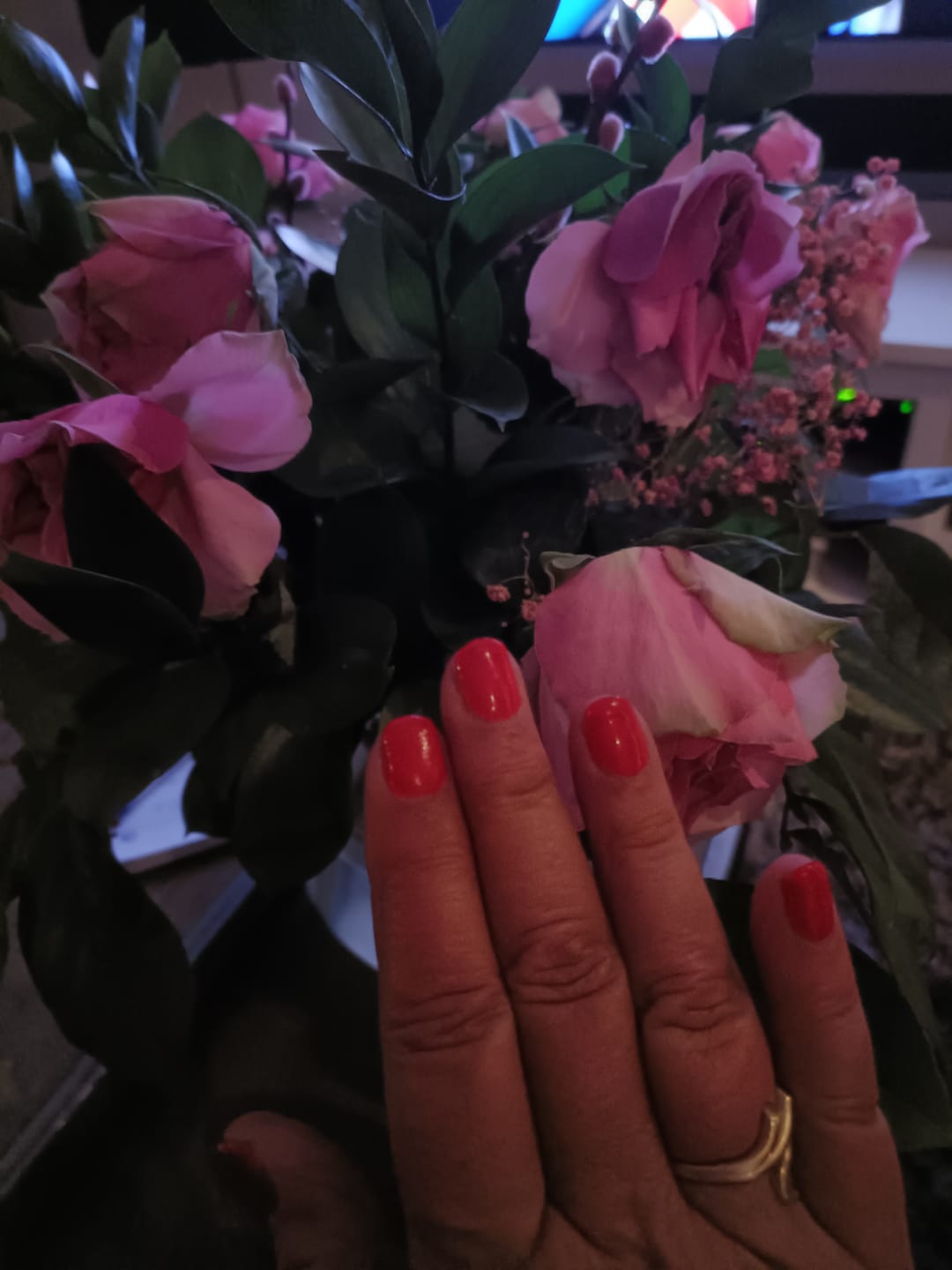 Customer photo review of Baby Pink Dipping Powder