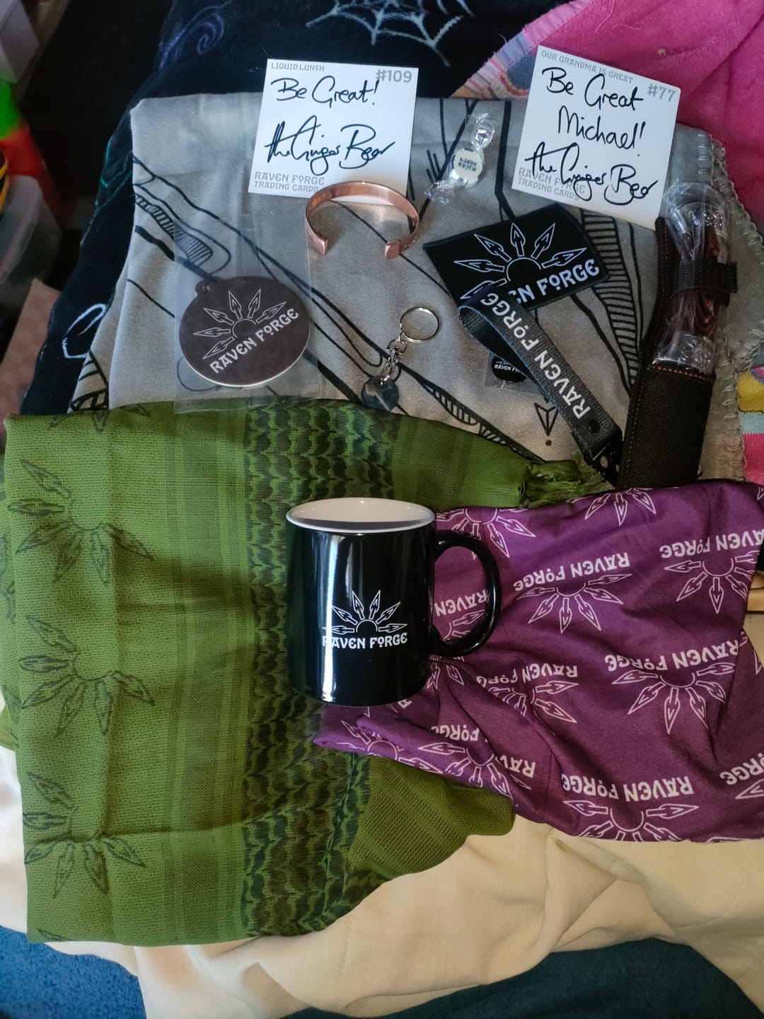 Customer photo review of Raven Forge Merch Bag