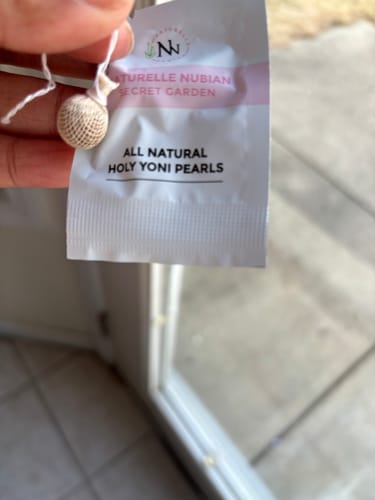 Customer photo review of ALL NATURAL HOLY YONI PEARLS