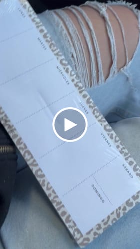Reseña con vídeo de un cliente sobre Planner Semanal Animal Print