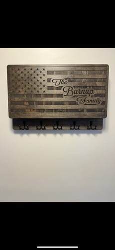 Customer photo review of FAMILY NAME ON FLAG - THE ___ FAMILY