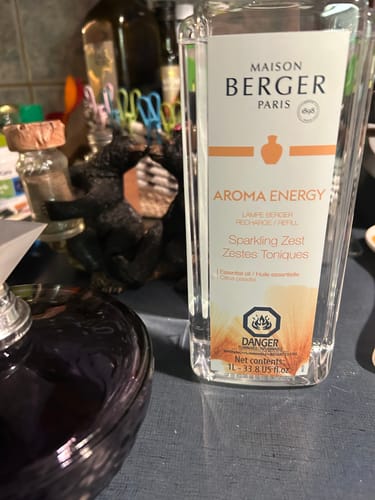 Customer photo review of Aroma Energy Sparkling Zest - Lampe Maison Berger Fragrance - 1 Litre