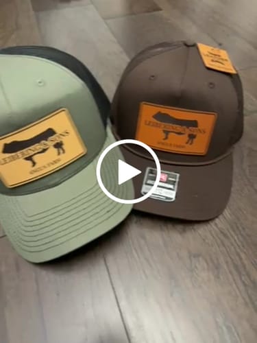 Customer video review of Custom Leather Patch Hats Richardson 112 Laser Engraved
