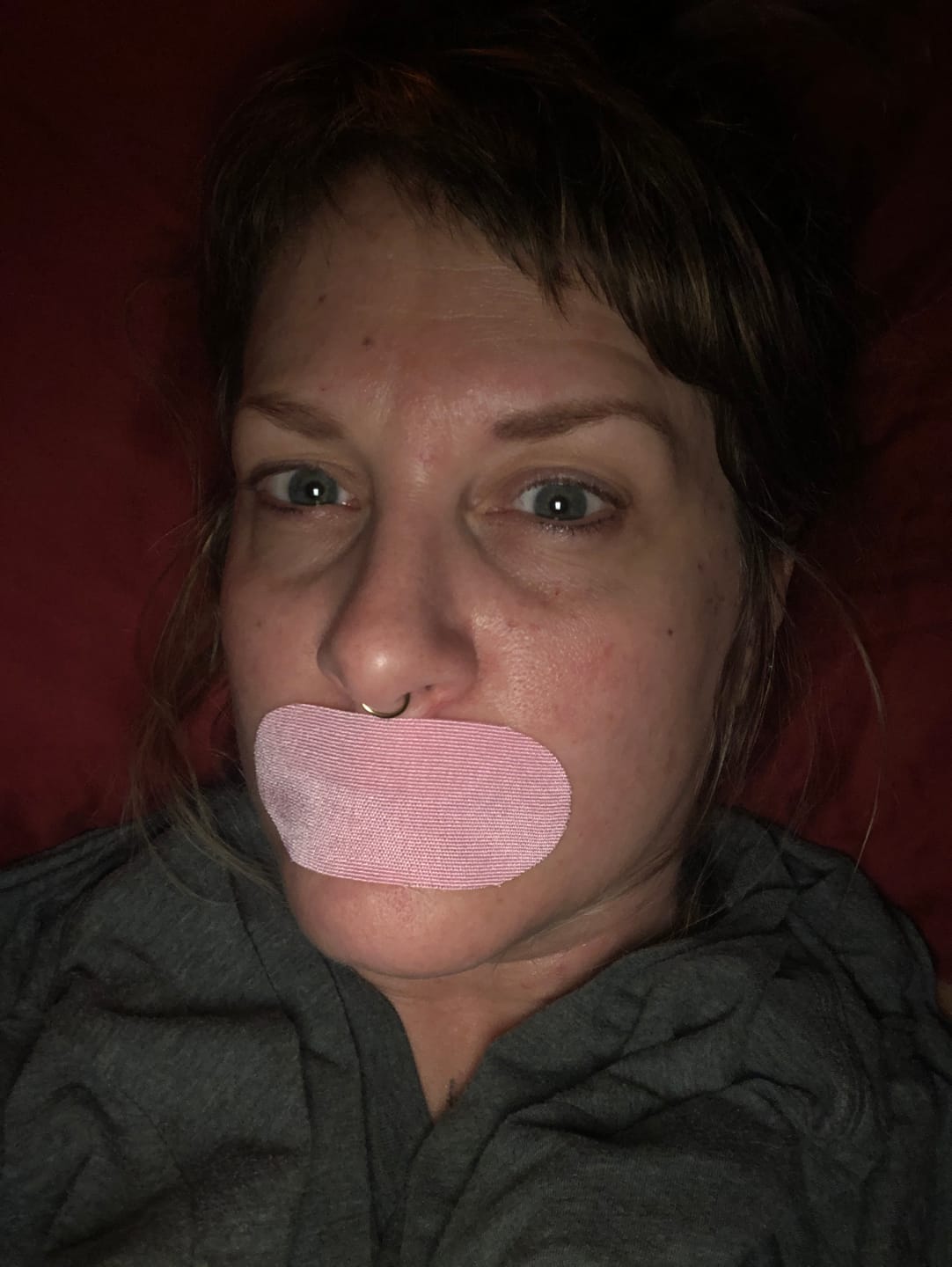 Customer photo review of Hostage Mouth Tape Couples Special