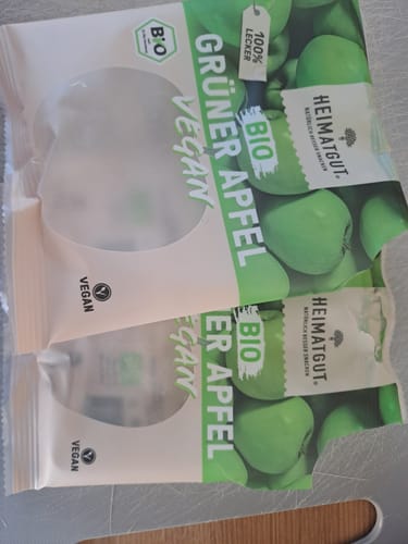 Customer photo review of Bio Fruchtgummi Grüner Apfel