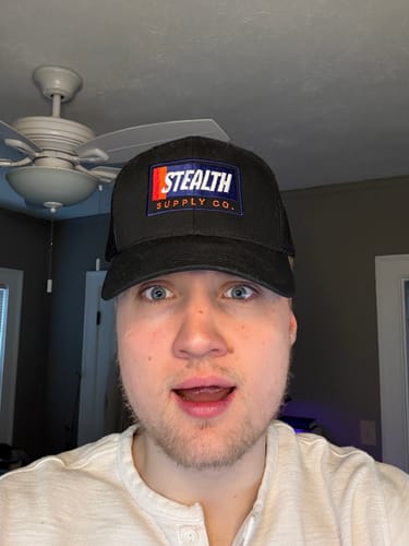 Customer photo review of Stealth Supply Co. Trucker Hat