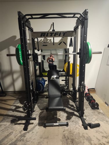 Customer photo review of RitFit M1 2.0 Smith Machine Home Gym Package Comprehensive All-In-One Workout System