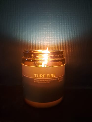 Customer photo review of Turf Fire Candle