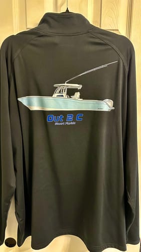 Customer photo review of Mens Custom Quarter Zip Performance Pullover