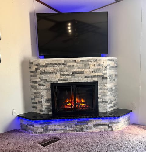 Customer photo review of SimpliFire 30" Electric Fireplace Insert