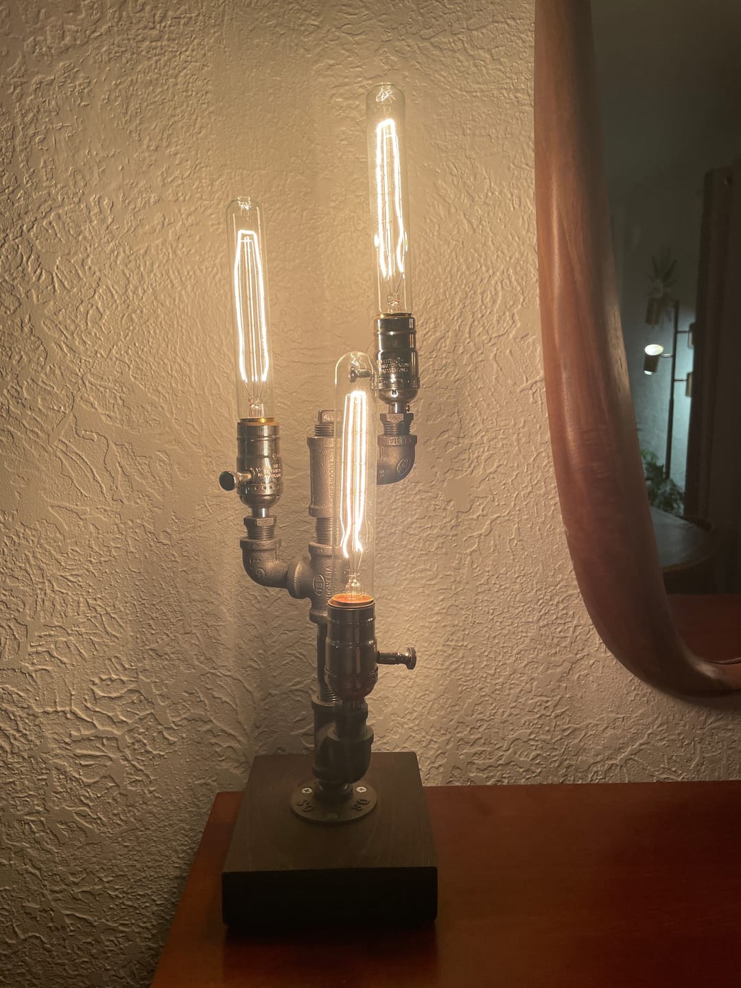 Customer photo review of Tubular Vintage Light Bulb - 40 Watt - 7.4 in Length - Clear