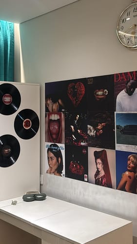 Customer photo review of CUSTOM VINYL RECORDS - WALL DECOR
