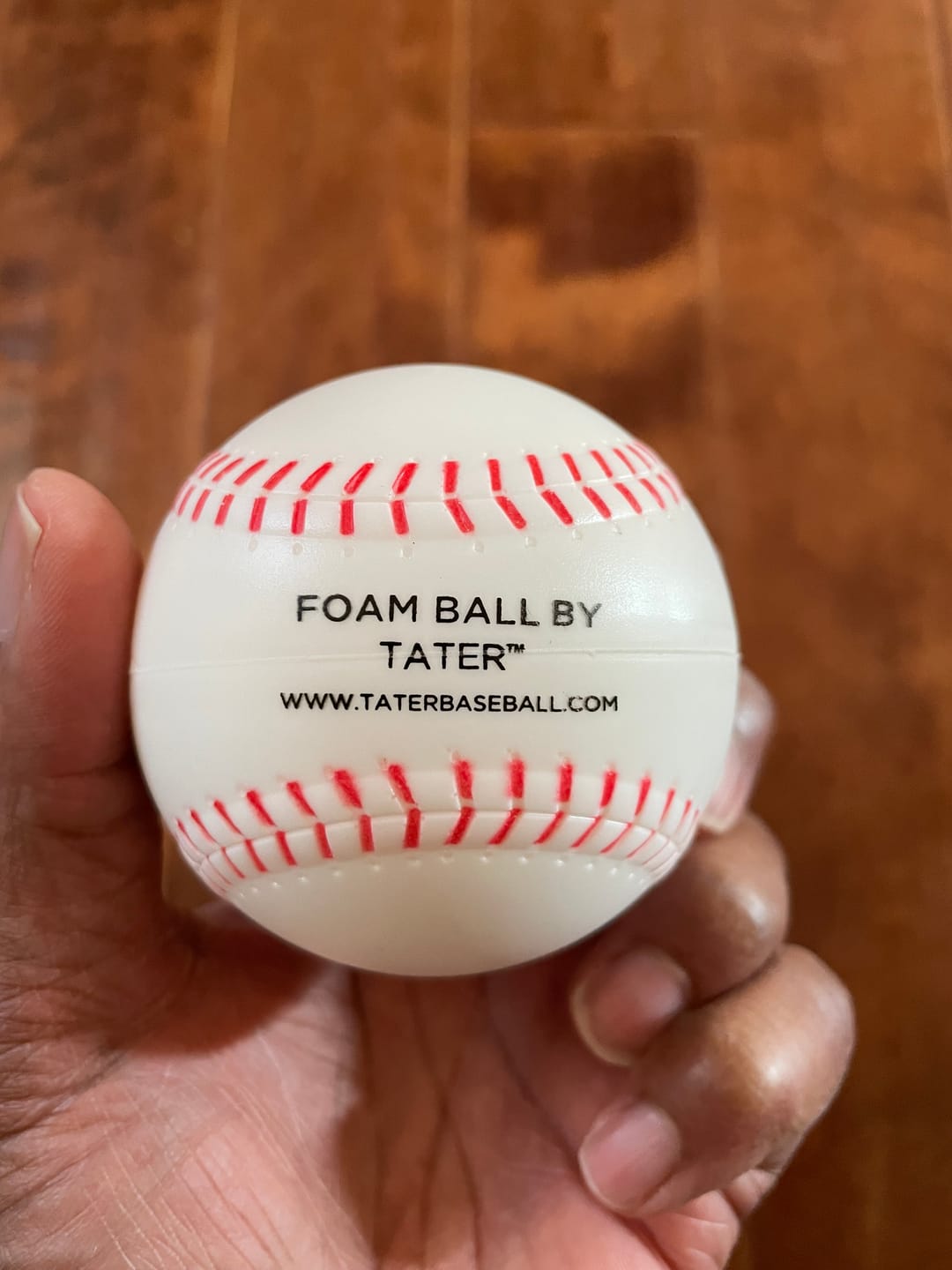 Customer photo review of Tater™ Foam Ball by Tater Baseball™