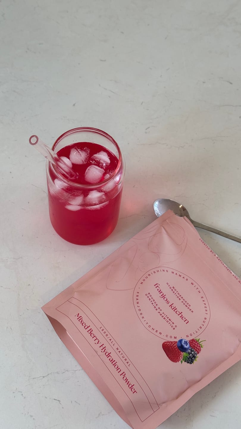Customer photo review of Motherhood Hydration Powder - Mixed Berry