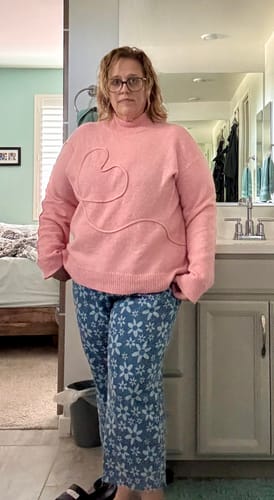 Customer photo review of Bloom And Blues - Judy Blue Wide Leg Cropped Jeans