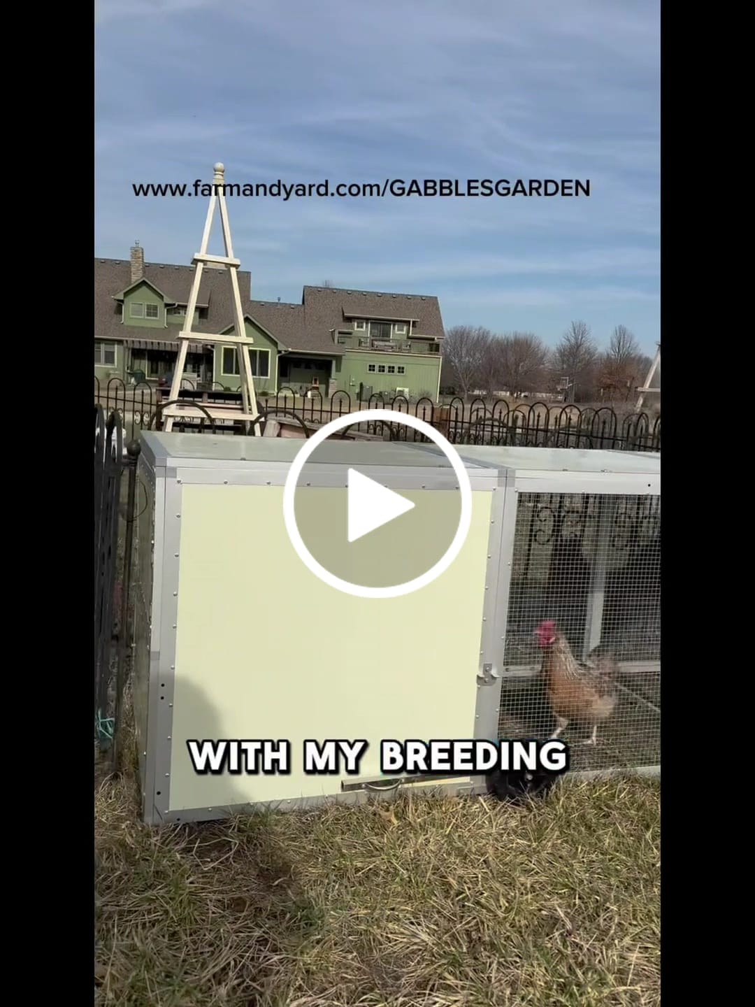 Customer video review of Canvas Cover for Chicken Coop / Chicken Tractor